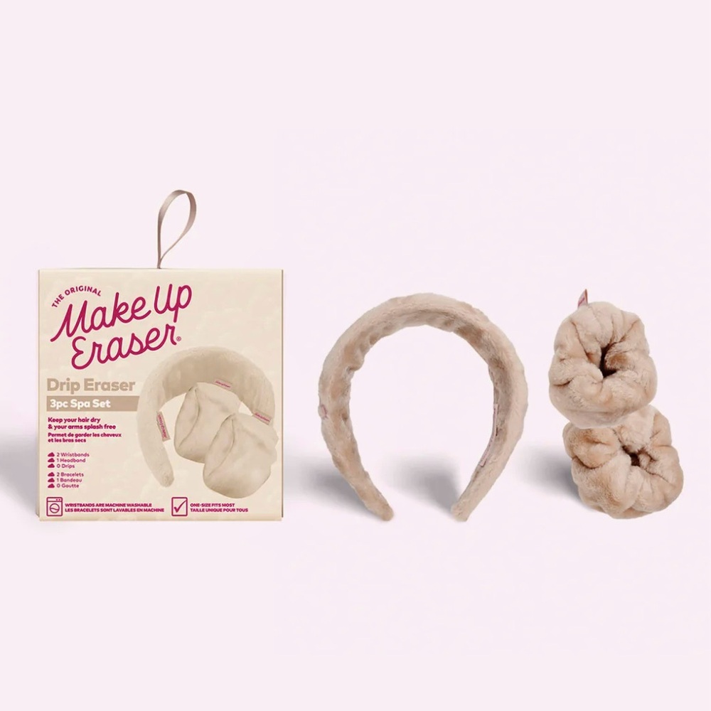 Makeup Eraser Drip Eraser® 3pc Spa Set in Sweet Cream